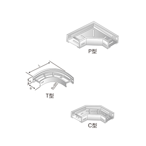 LQJ-02AT、P、C型鋁合金水平彎通橋架